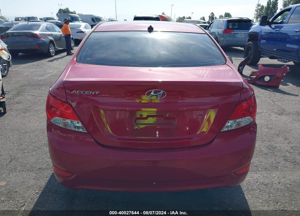 2012 HYUNDAI ACCENT GLS VIN: KMHCT4AE8CU076385