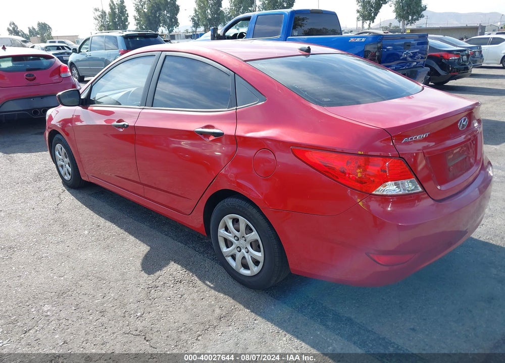 2012 HYUNDAI ACCENT GLS VIN: KMHCT4AE8CU076385
