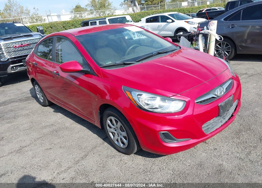 2012 HYUNDAI ACCENT GLS VIN: KMHCT4AE8CU076385