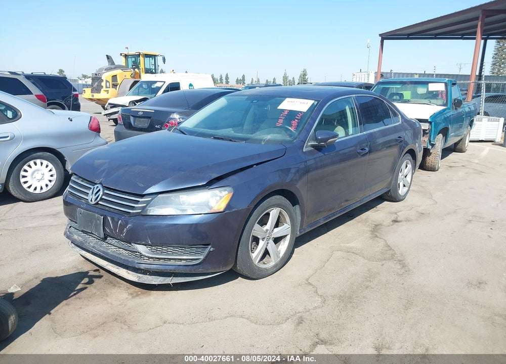 2012 VOLKSWAGEN PASSAT 2.5L SE VIN: 1VWBP7A34CC043889