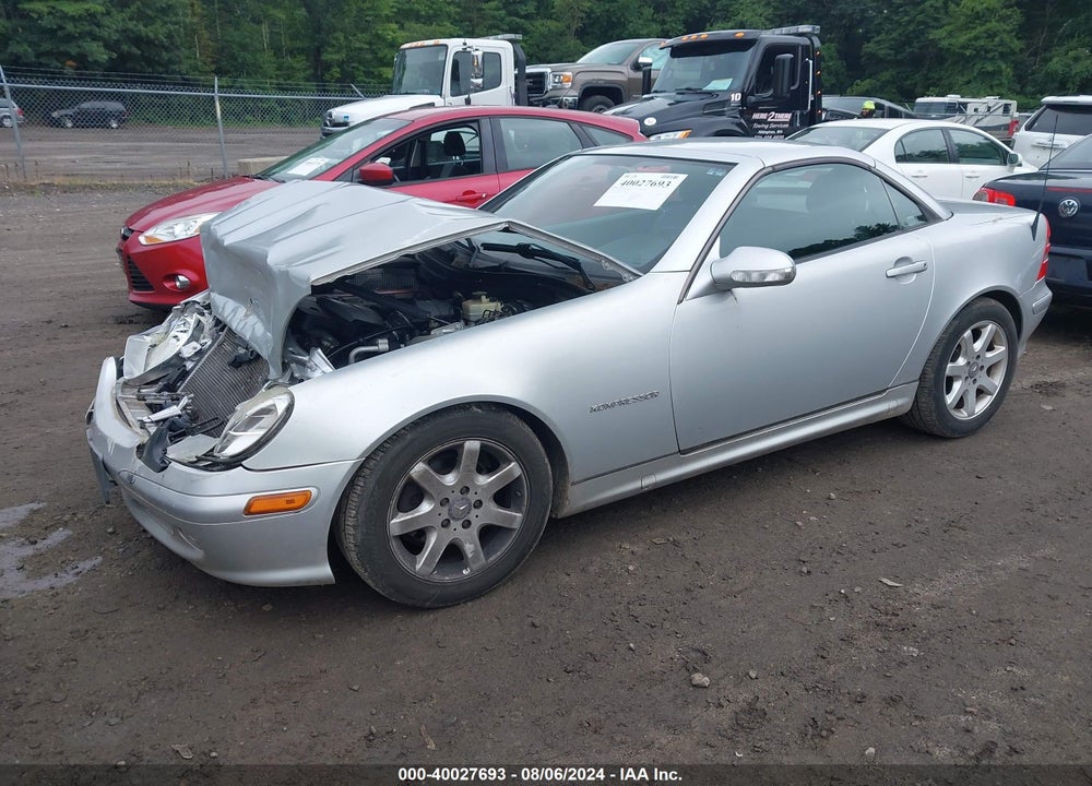 2001 MERCEDES-BENZ SLK 230 KOMPRESSOR VIN: WDBKK49F21F217144
