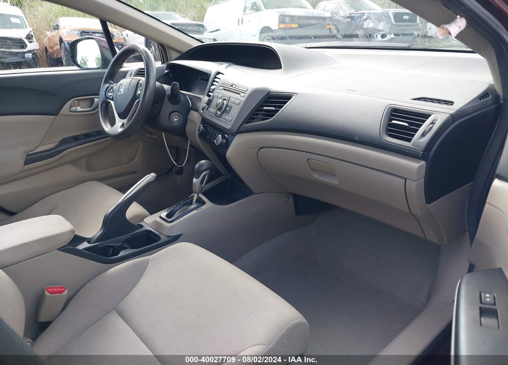 2012 HONDA CIVIC VIN: 19XFB2F56CE342745
