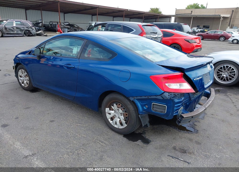 2012 HONDA CIVIC VIN: 2HGFG3B55CH534452