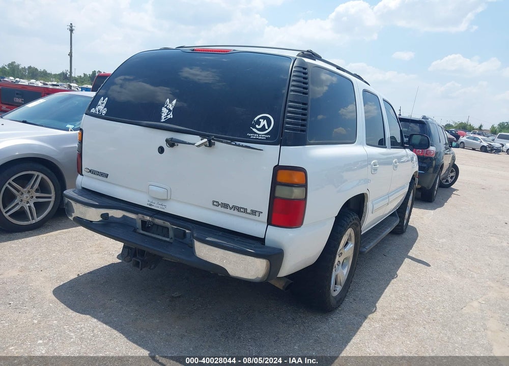 2004 CHEVROLET TAHOE LT VIN: 1GNEC13Z84R171830