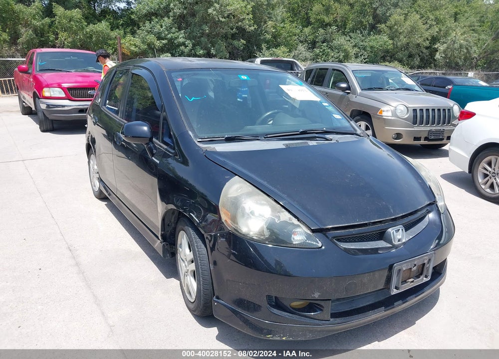 2008 HONDA FIT SPORT VIN: JHMGD38638S007939