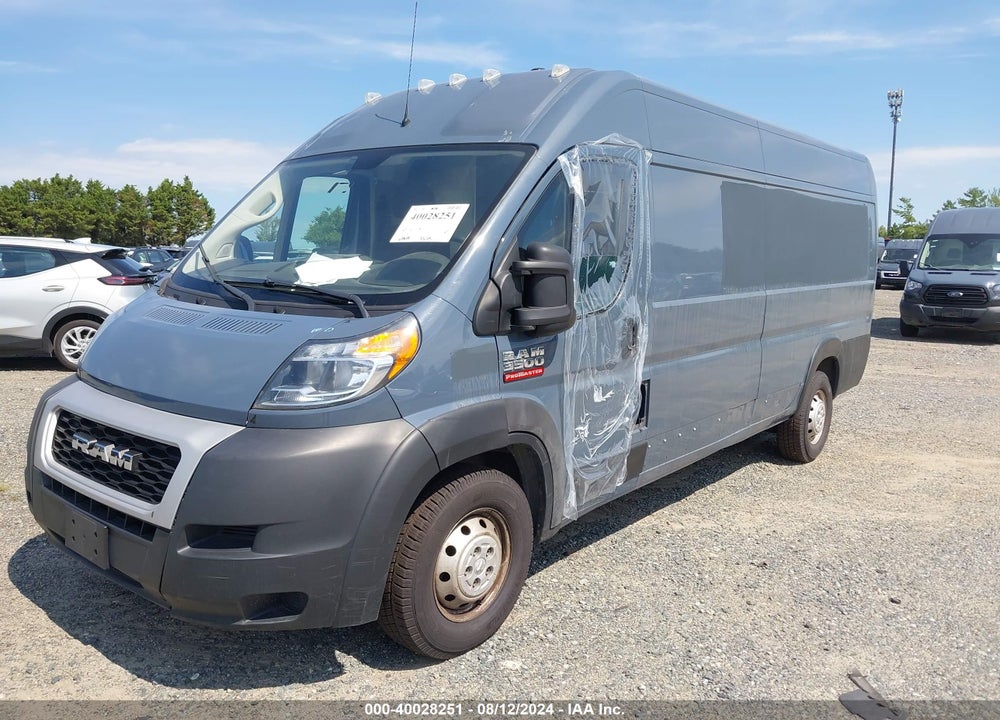 2019 RAM PROMASTER 3500 CARGO VAN HIGH ROOF 159 WB EXT VIN: 3C6URVJG9KE554445