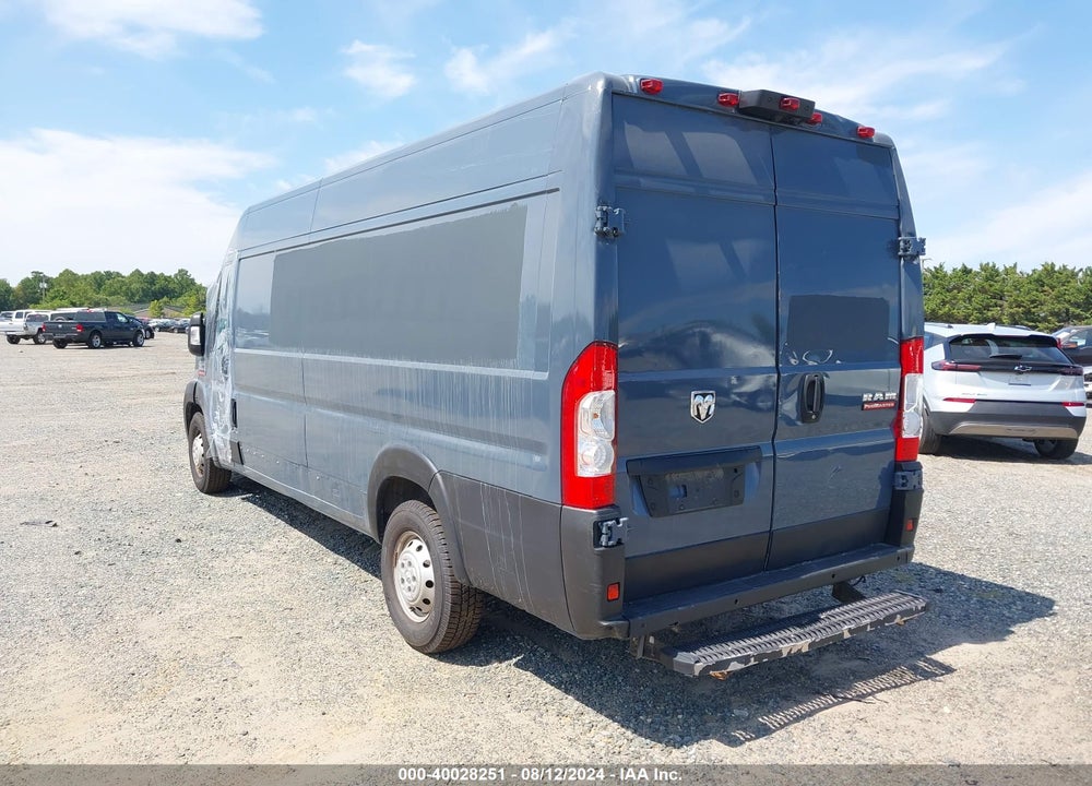 2019 RAM PROMASTER 3500 CARGO VAN HIGH ROOF 159 WB EXT VIN: 3C6URVJG9KE554445