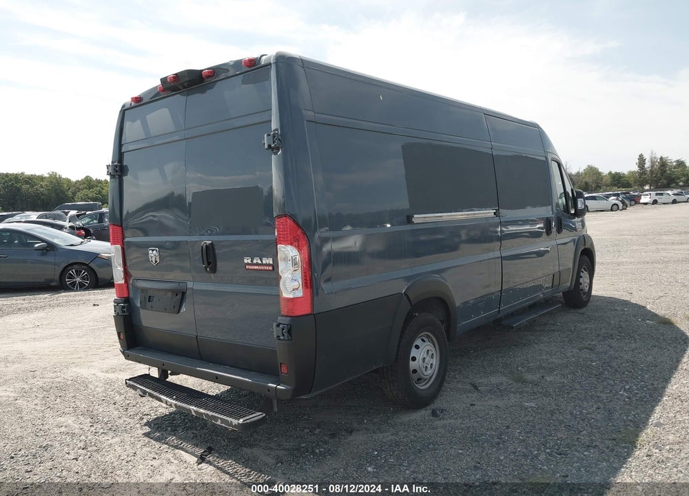 2019 RAM PROMASTER 3500 CARGO VAN HIGH ROOF 159 WB EXT VIN: 3C6URVJG9KE554445