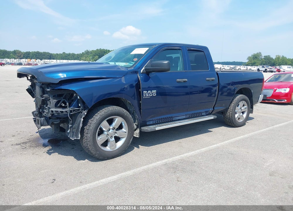 2019 RAM 1500 CLASSIC TRADESMAN QUAD CAB 4X4 6'4 BOX VIN: 1C6RR7FG0KS616080
