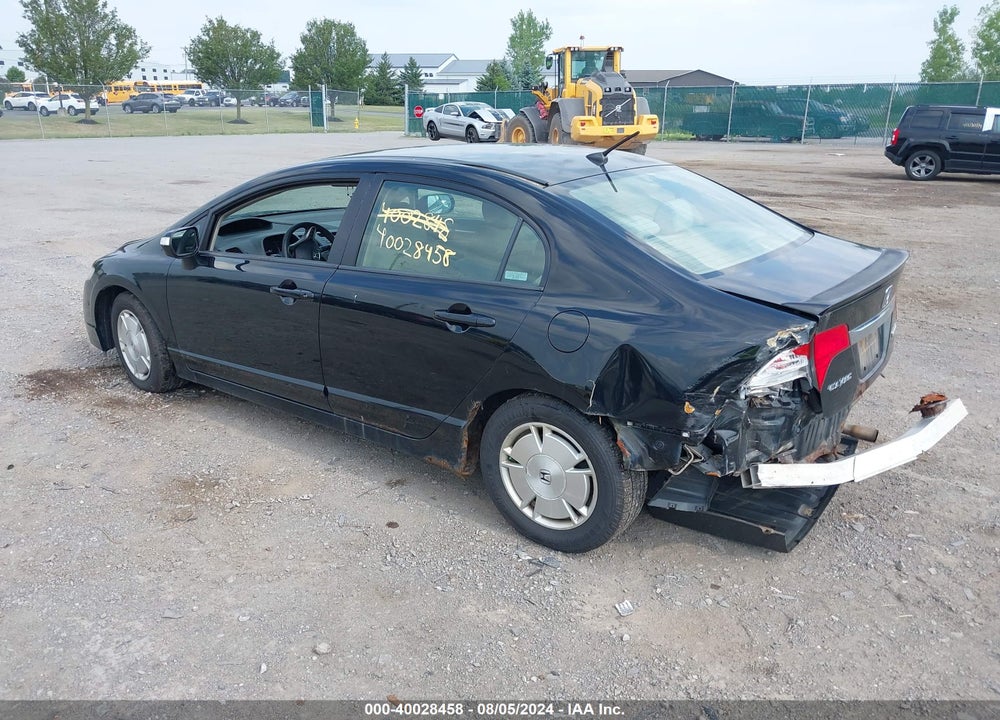 2009 HONDA CIVIC HYBRID VIN: JHMFA36239S013813