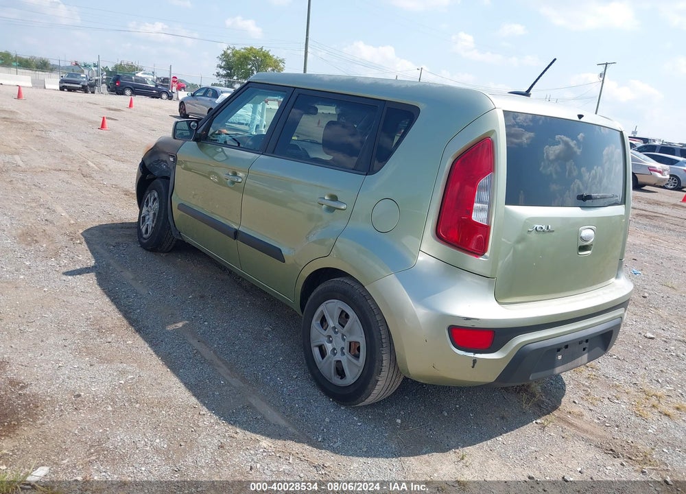 2013 KIA SOUL VIN: KNDJT2A5XD7580002