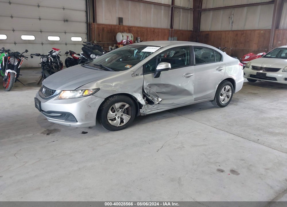 2013 HONDA CIVIC LX VIN: 2HGFB2F5XDH581061