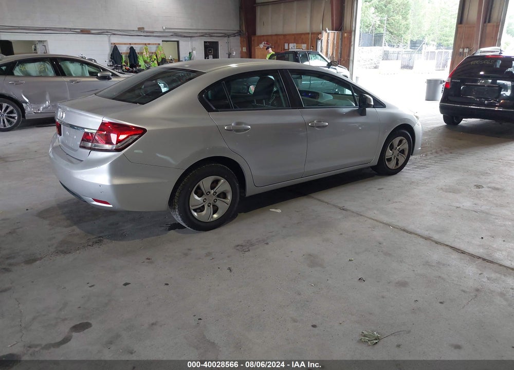 2013 HONDA CIVIC LX VIN: 2HGFB2F5XDH581061