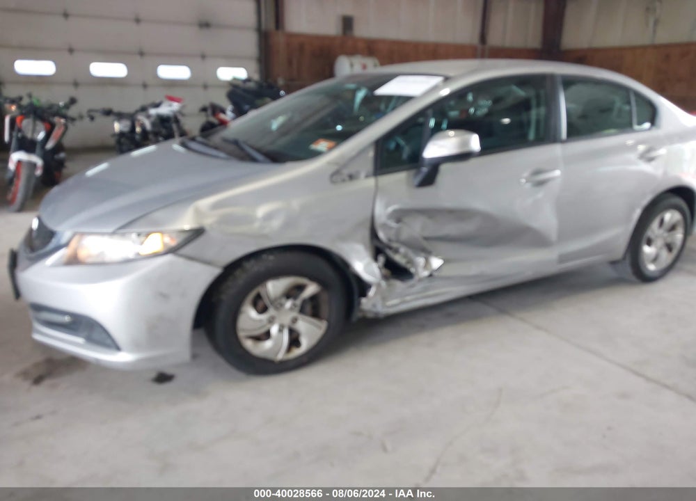 2013 HONDA CIVIC LX VIN: 2HGFB2F5XDH581061