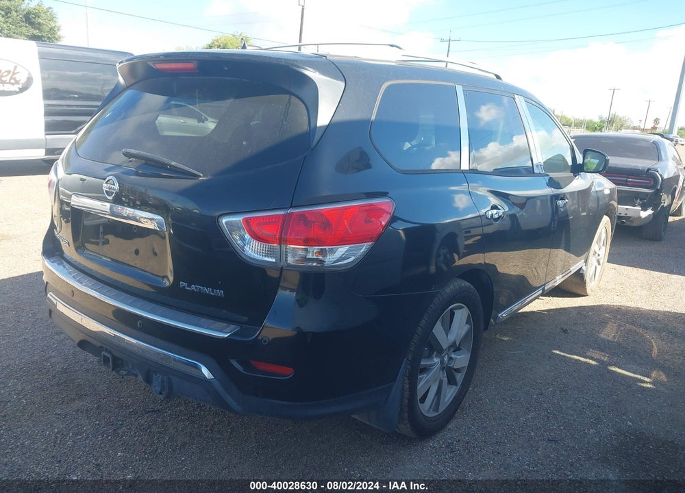2014 NISSAN PATHFINDER PLATINUM VIN: 5N1AR2MN9EC654525