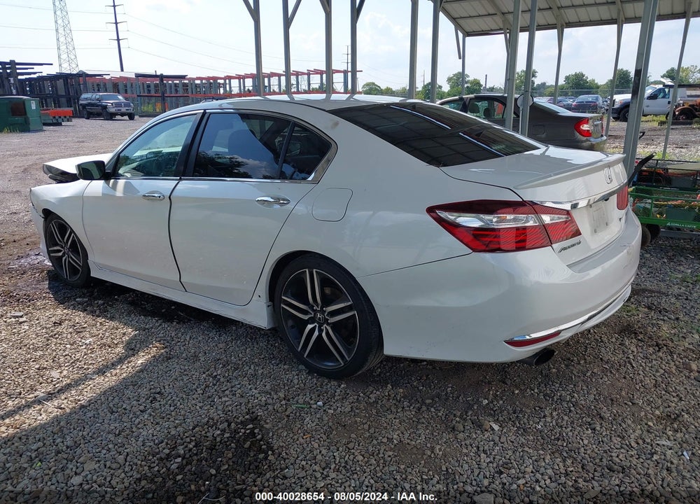 2016 HONDA ACCORD SPORT VIN: 1HGCR2F58GA050796