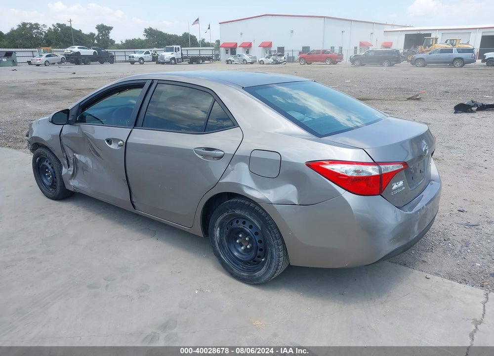 2016 TOYOTA COROLLA LE VIN: 5YFBURHE9GP402200