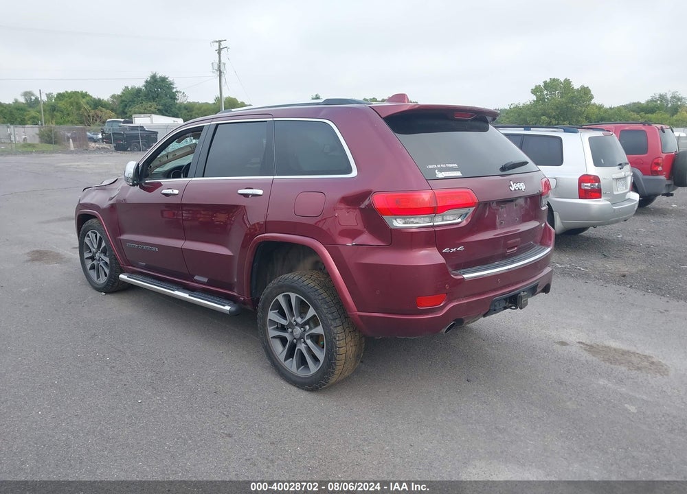 2018 JEEP GRAND CHEROKEE OVERLAND 4X4 VIN: 1C4RJFCT7JC175438