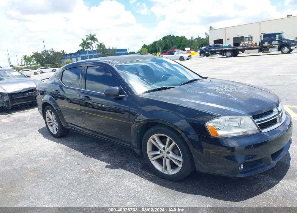 2012 DODGE AVENGER SXT PLUS VIN: 1C3CDZEG6CN312668
