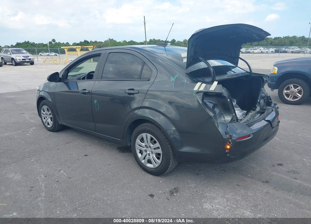 2017 CHEVROLET SONIC LS AUTO VIN: 1G1JB5SH7H4139702