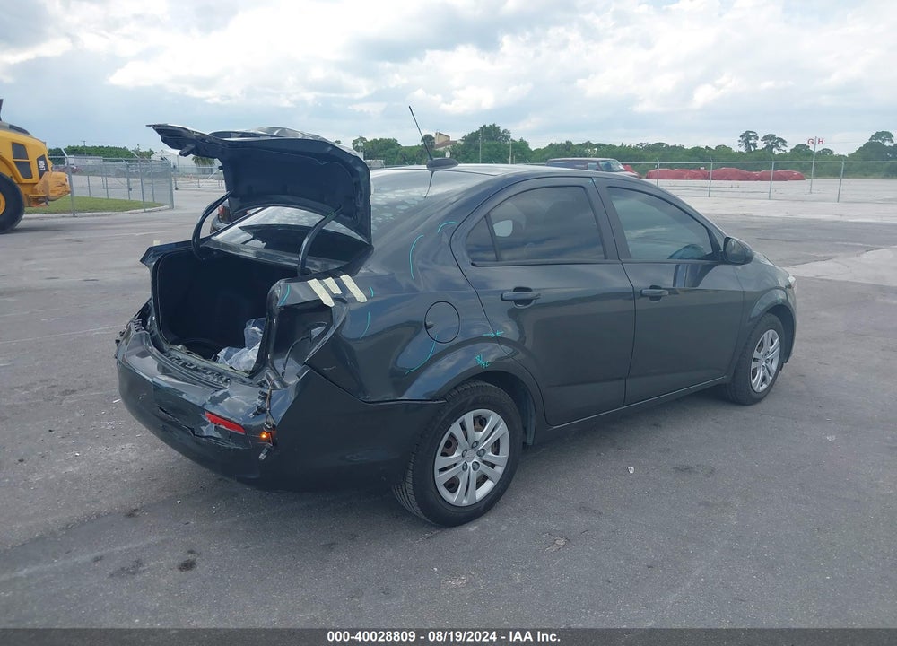2017 CHEVROLET SONIC LS AUTO VIN: 1G1JB5SH7H4139702