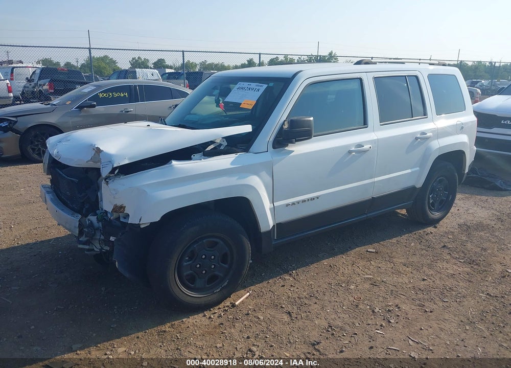 2017 JEEP PATRIOT SPORT FWD VIN: 1C4NJPBA7HD207622