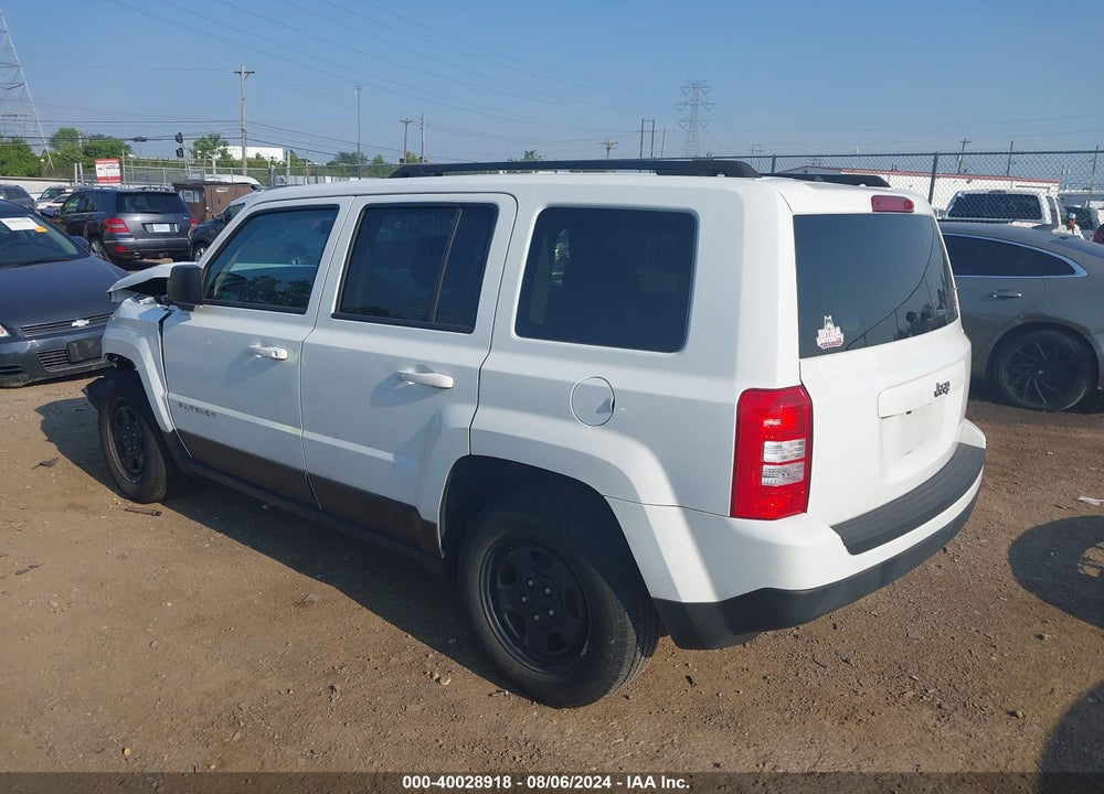 2017 JEEP PATRIOT SPORT FWD VIN: 1C4NJPBA7HD207622