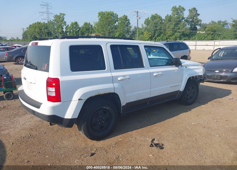 2017 JEEP PATRIOT SPORT FWD VIN: 1C4NJPBA7HD207622