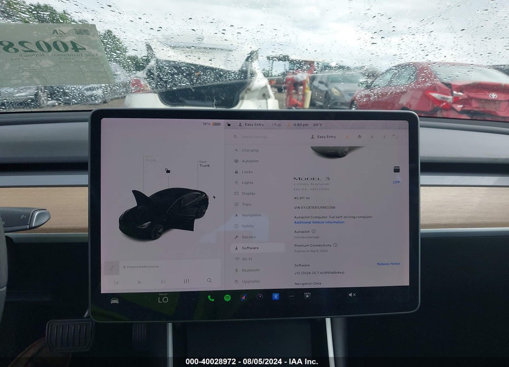 2020 TESLA MODEL 3 VIN: 5YJ3E1EB1LF663386