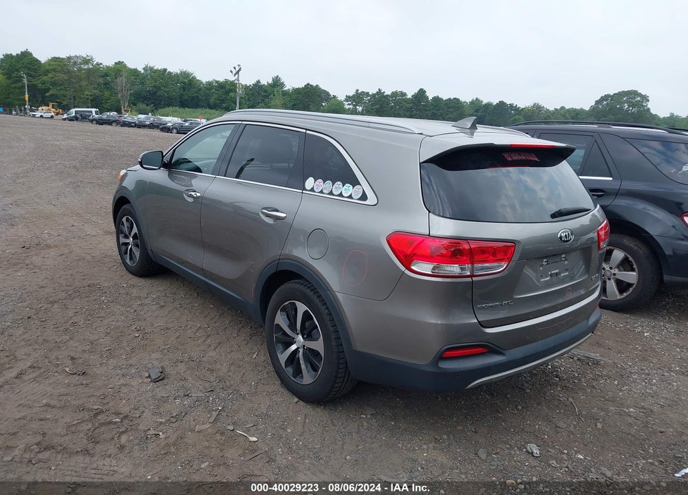 2017 KIA SORENTO 3.3L EX VIN: 5XYPHDA50HG193233