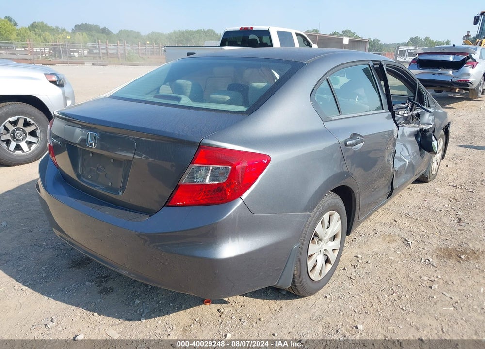 2012 HONDA CIVIC VIN: 19XFB2F54CE077971