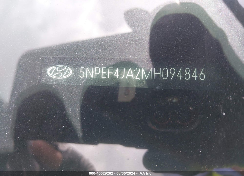 2021 HYUNDAI SONATA SEL VIN: 5NPEF4JA2MH094846