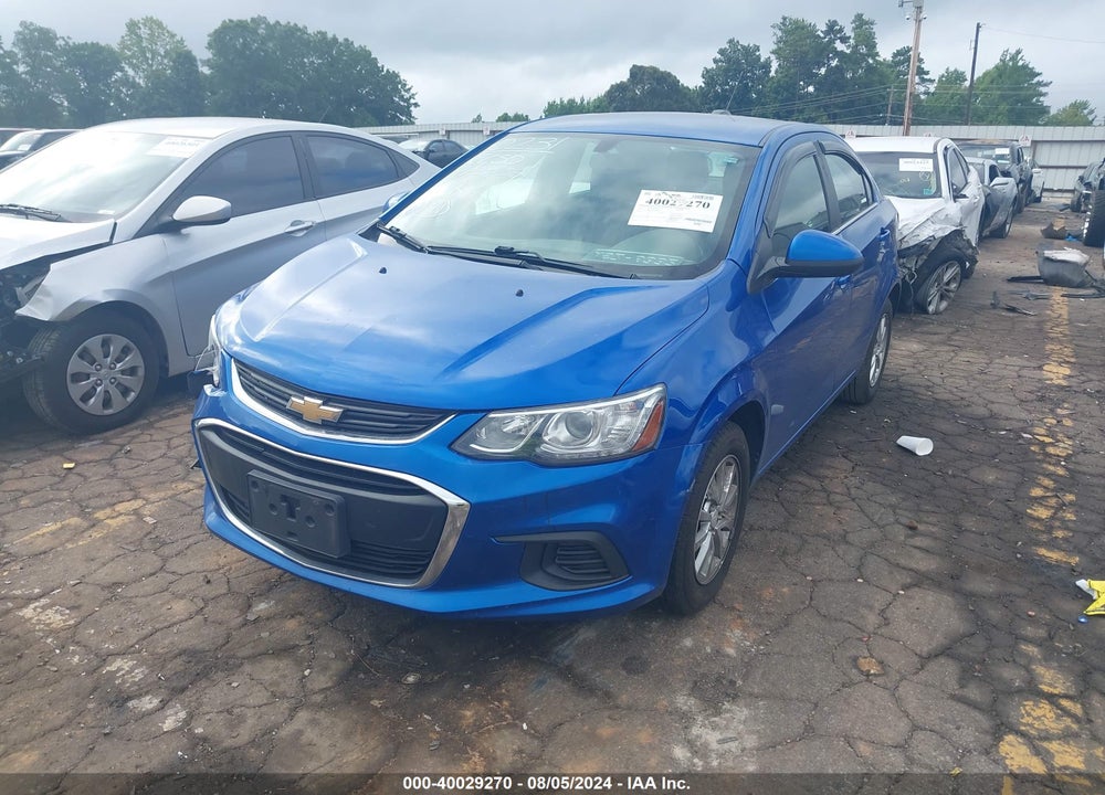 2019 CHEVROLET SONIC LT AUTO VIN: 1G1JD5SB1K4100231