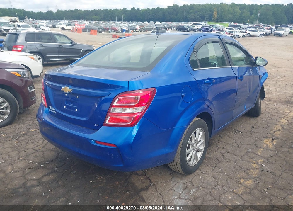 2019 CHEVROLET SONIC LT AUTO VIN: 1G1JD5SB1K4100231