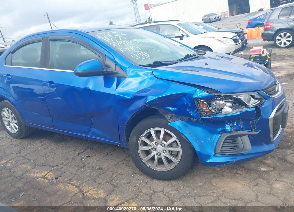 2019 CHEVROLET SONIC LT AUTO VIN: 1G1JD5SB1K4100231