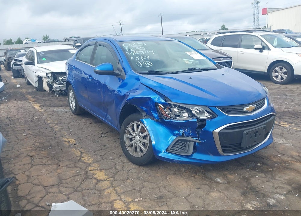 2019 CHEVROLET SONIC LT AUTO VIN: 1G1JD5SB1K4100231