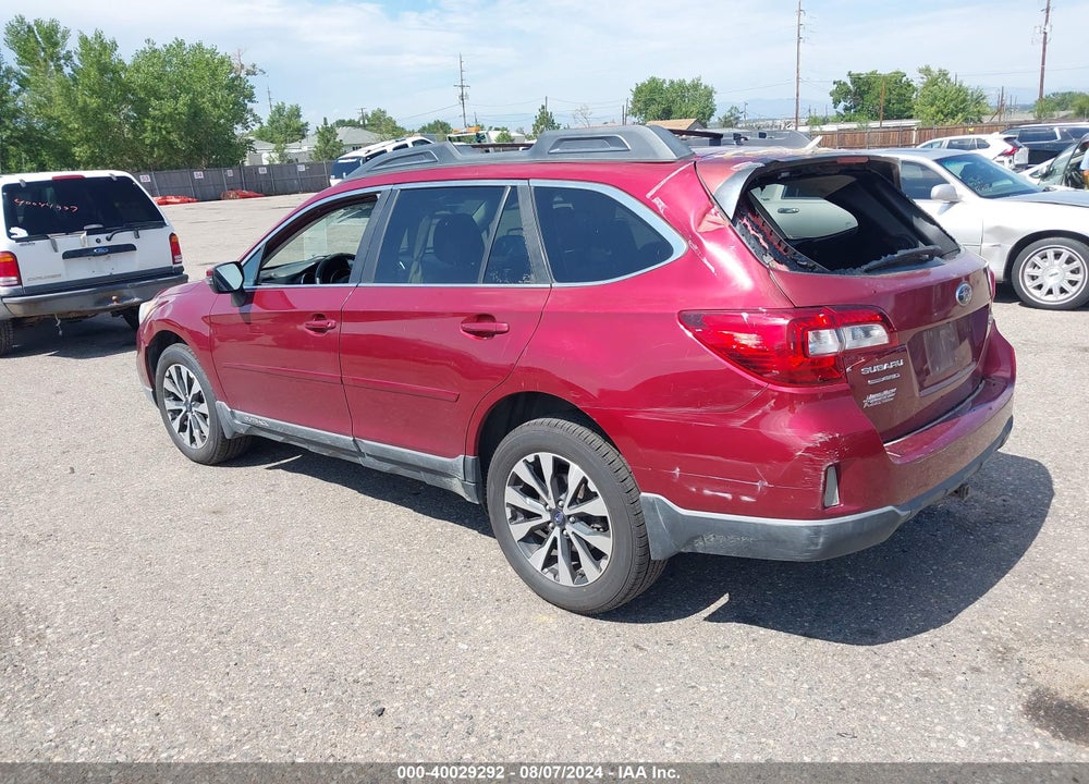 2015 SUBARU OUTBACK 2.5I LIMITED VIN: 4S4BSBNC5F3360837