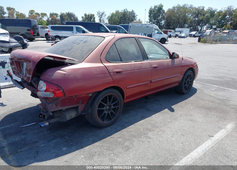 2001 NISSAN SENTRA GXE VIN: 3N1CB51D41L505780