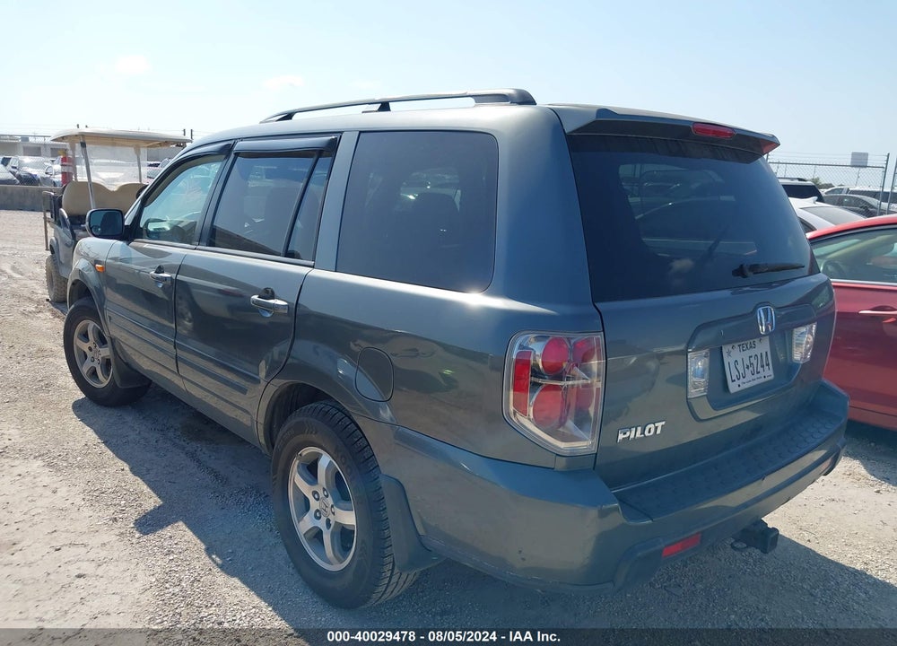 2007 HONDA PILOT EX-L VIN: 5FNYF28697B037629