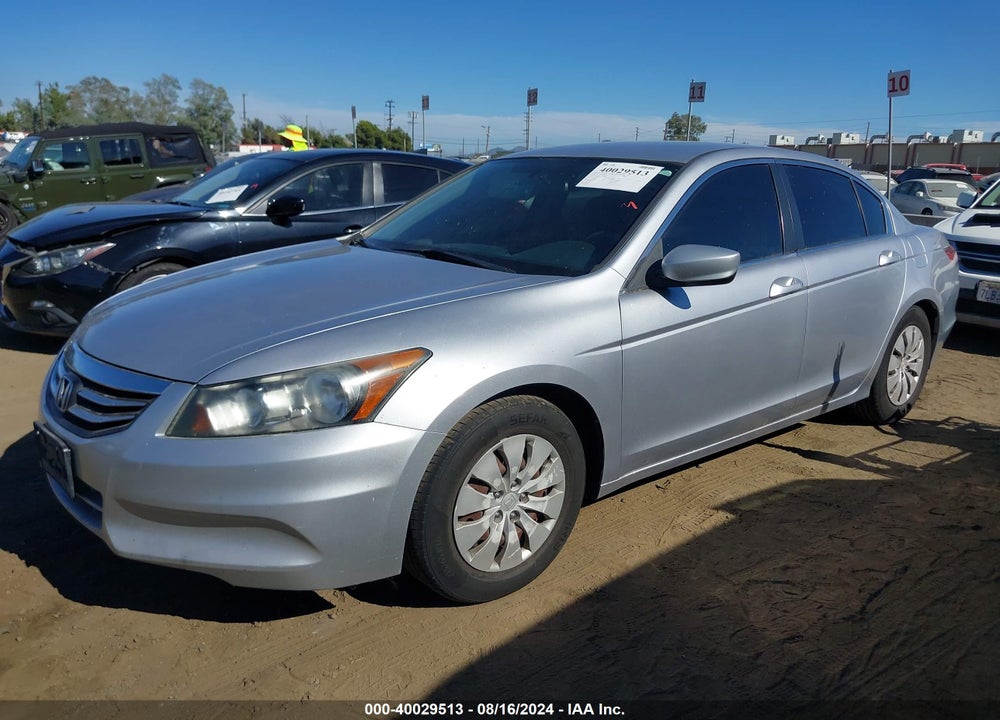 2012 HONDA ACCORD 2.4 LX VIN: 1HGCP2F35CA050298