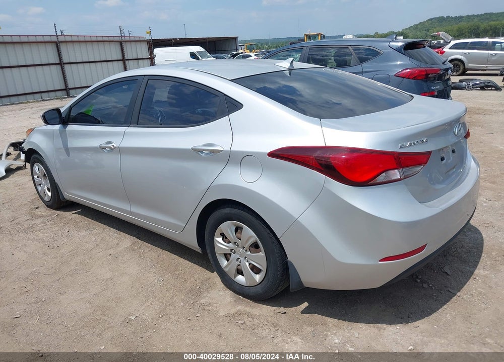 2016 HYUNDAI ELANTRA SE VIN: KMHDH4AE3GU517223