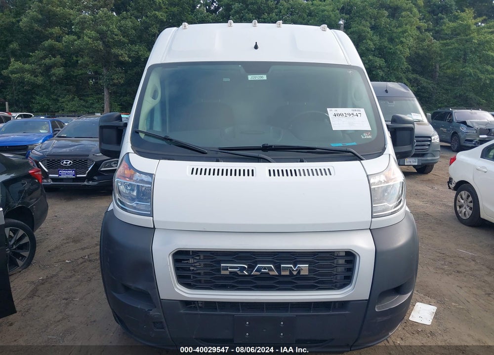 2020 RAM PROMASTER 2500 HIGH ROOF 159 WB VIN: 3C6TRVDG9LE128327