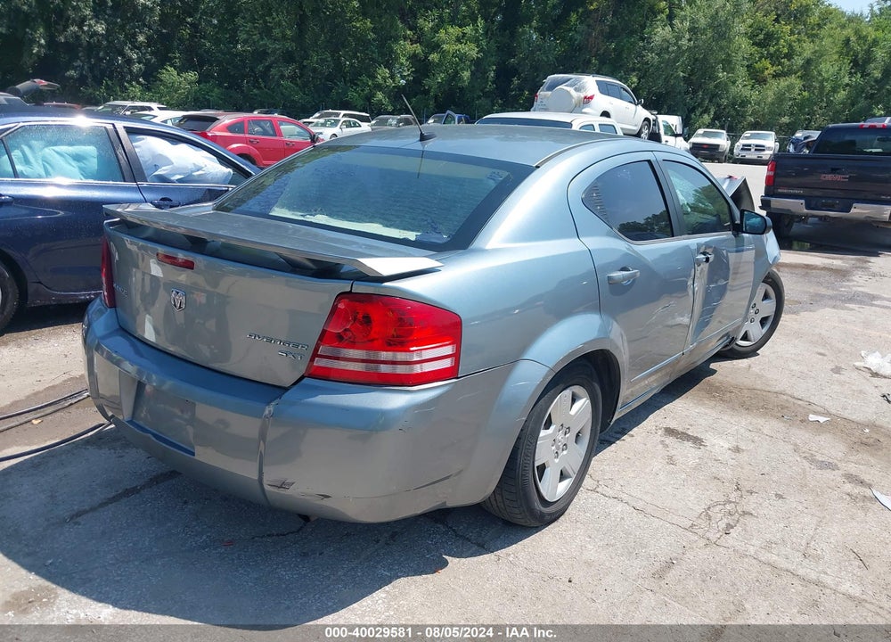 2010 DODGE AVENGER SXT VIN: 1B3CC4FB6AN186475