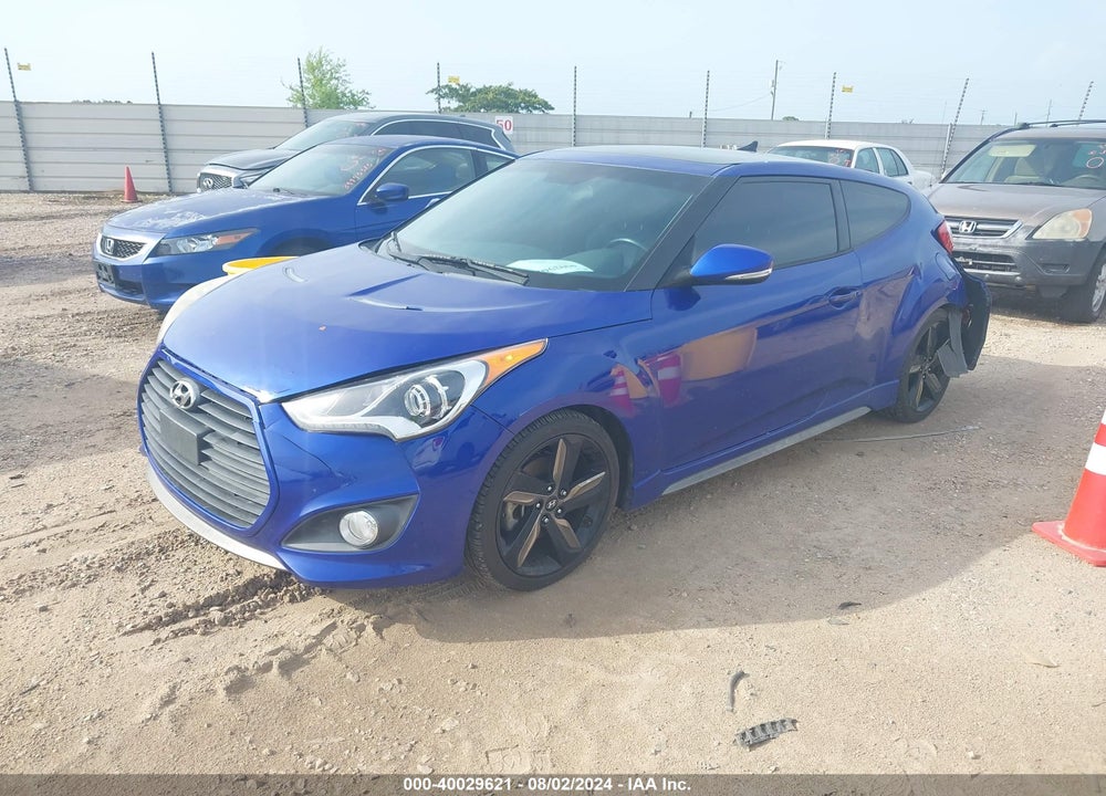 2014 HYUNDAI VELOSTER TURBO W/BLACK VIN: KMHTC6AE3EU206541