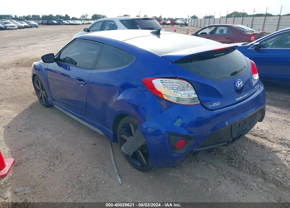 2014 HYUNDAI VELOSTER TURBO W/BLACK VIN: KMHTC6AE3EU206541