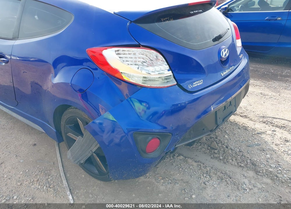 2014 HYUNDAI VELOSTER TURBO W/BLACK VIN: KMHTC6AE3EU206541