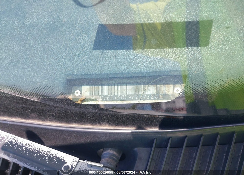 1997 CHEVROLET GMT-400 C1500 VIN: 1GCEC19R2VE247583