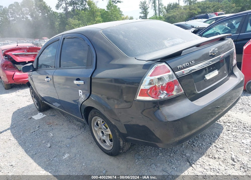 2007 CHEVROLET AVEO LS VIN: KL1TD566X7B092606