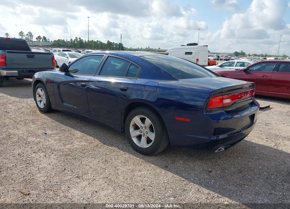 2013 DODGE CHARGER SE VIN: 2C3CDXBG8DH706515