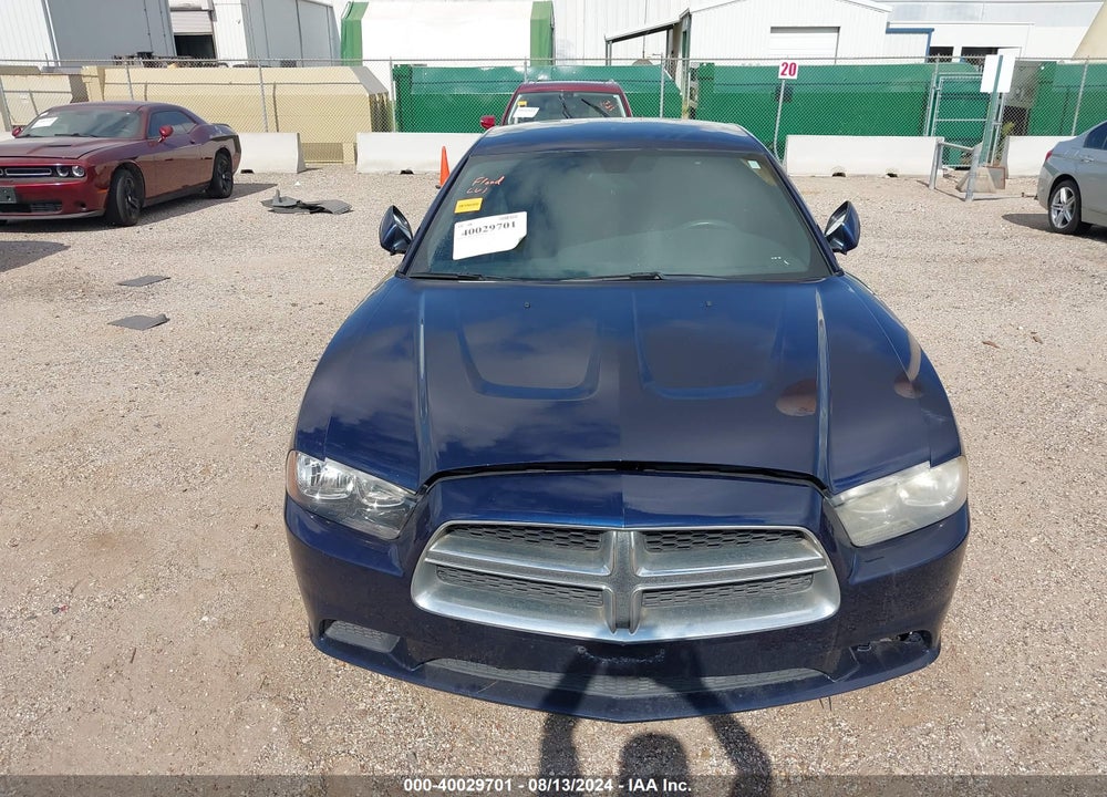 2013 DODGE CHARGER SE VIN: 2C3CDXBG8DH706515